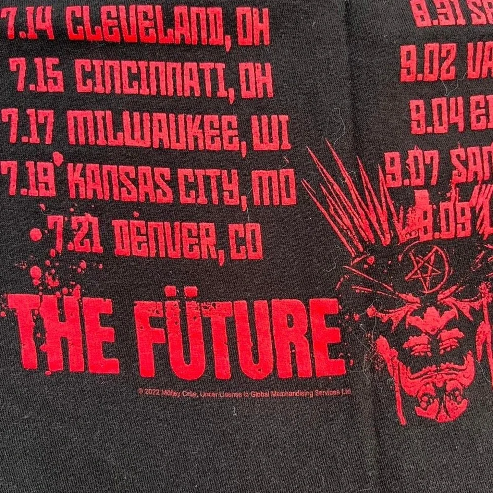 Motley Crue The Future Tour Band Tshirt